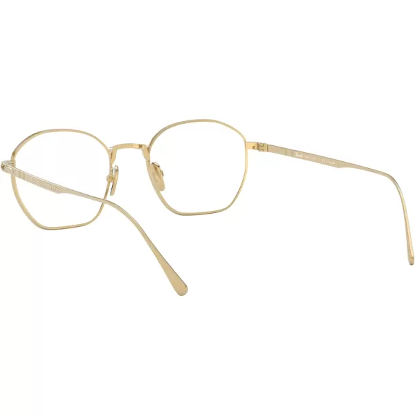 Persol Womens Po5004vt Round Prescription Eyewear FramesGoldDemo Lens