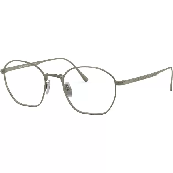 Persol Womens Po5004vt Round Prescription Eyewear FramesPewterDemo Lens