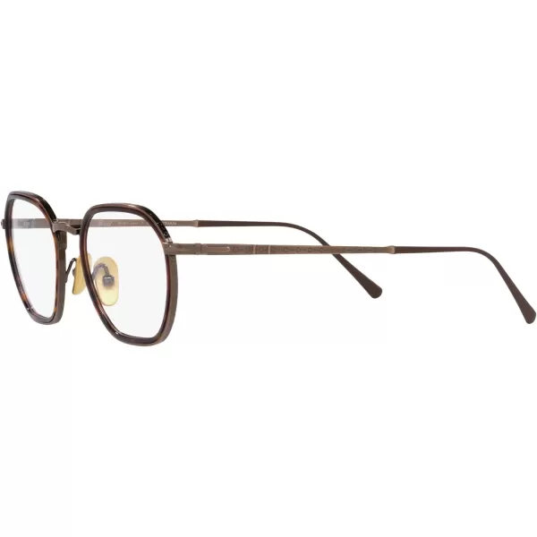 Persol Womens Po5011vt Round Prescription Eyewear FramesBrownDemo Lens