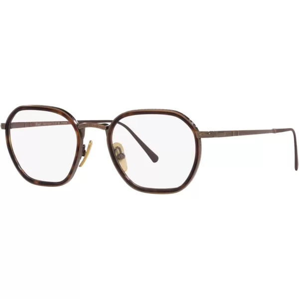 Persol Womens Po5011vt Round Prescription Eyewear FramesBrownDemo Lens