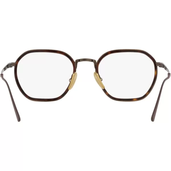 Persol Womens Po5011vt Round Prescription Eyewear FramesBrownDemo Lens