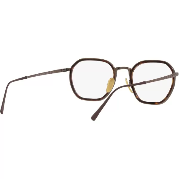 Persol Womens Po5011vt Round Prescription Eyewear FramesBrownDemo Lens