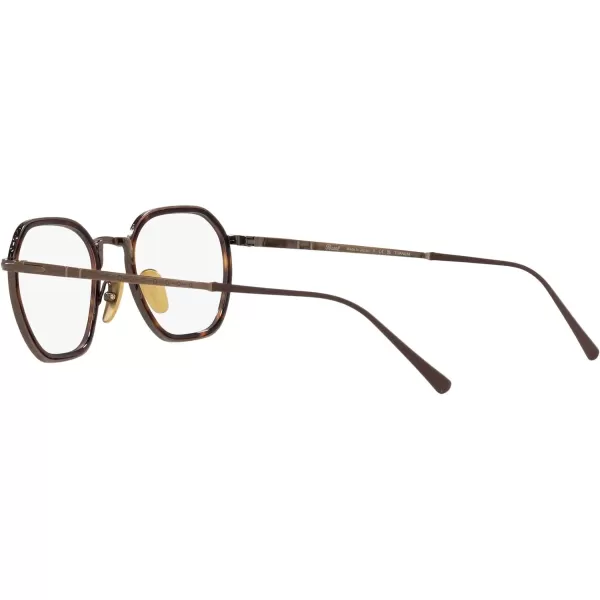 Persol Womens Po5011vt Round Prescription Eyewear FramesBrownDemo Lens