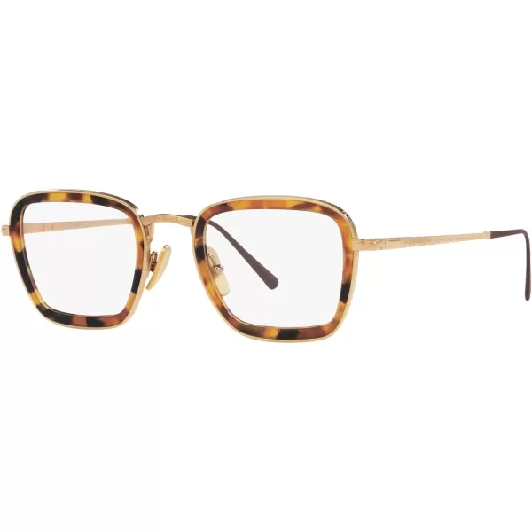 Persol Womens Po5011vt Round Prescription Eyewear FramesGoldDemo Lens