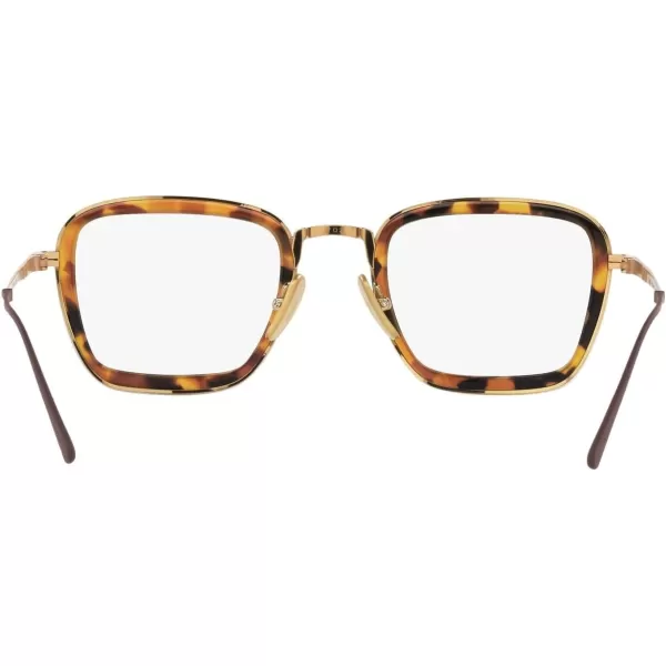 Persol Womens Po5011vt Round Prescription Eyewear FramesGoldDemo Lens