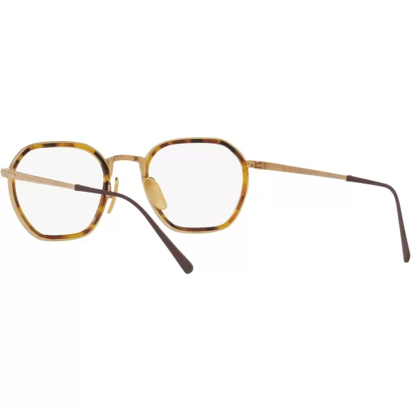 Persol Womens Po5013vt Round Prescription Eyewear FramesGoldDemo Lens