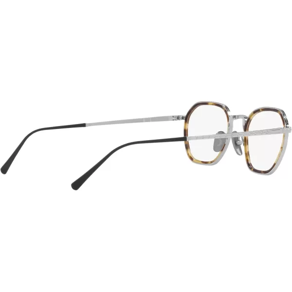 Persol Womens Po5013vt Round Prescription Eyewear FramesSilverDemo Lens