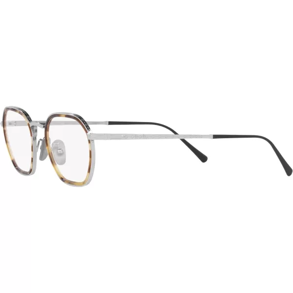 Persol Womens Po5013vt Round Prescription Eyewear FramesSilverDemo Lens