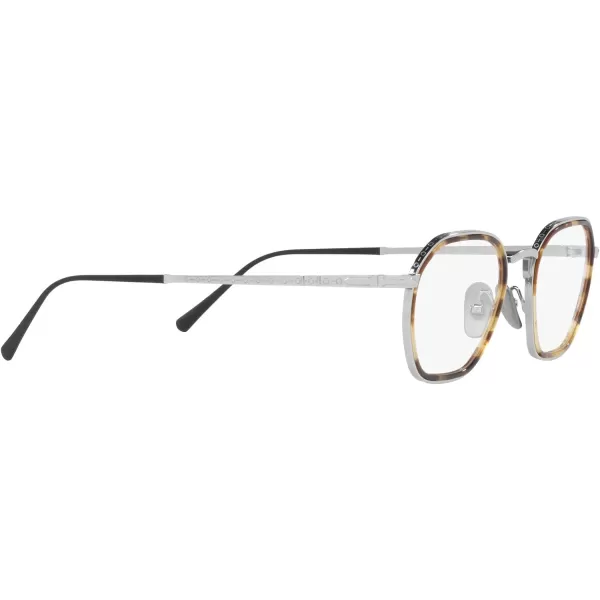 Persol Womens Po5013vt Round Prescription Eyewear FramesSilverDemo Lens