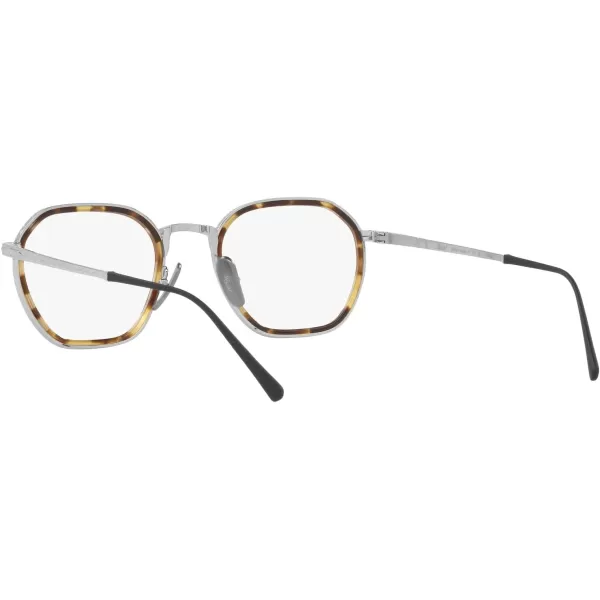 Persol Womens Po5013vt Round Prescription Eyewear FramesSilverDemo Lens