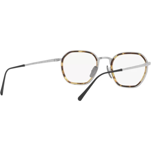 Persol Womens Po5013vt Round Prescription Eyewear FramesSilverDemo Lens