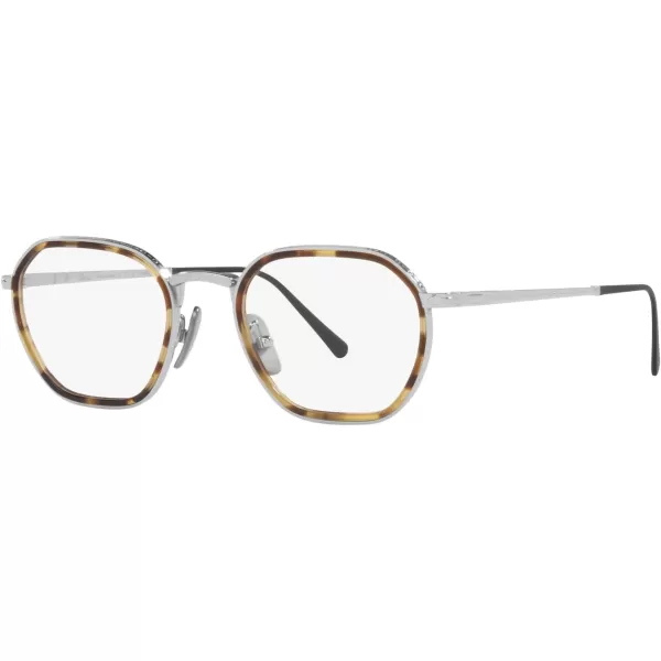 Persol Womens Po5013vt Round Prescription Eyewear FramesSilverDemo Lens