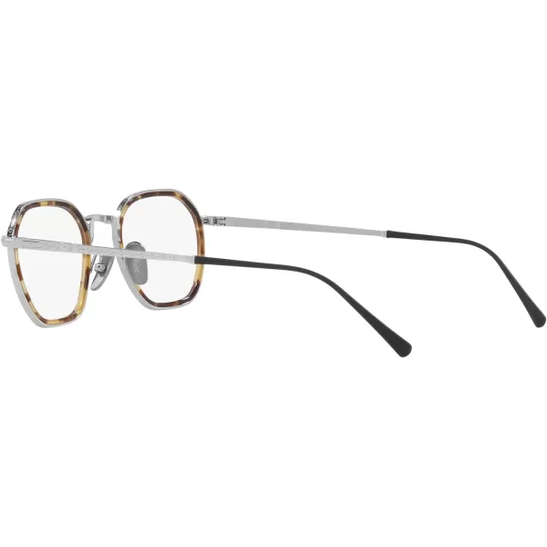 Persol Womens Po5013vt Round Prescription Eyewear FramesSilverDemo Lens