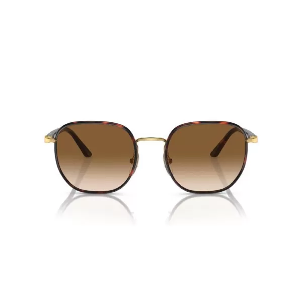 Persol Mens PO115SJ Square Sunglasses GoldHavana 52 mmPersol Mens PO115SJ Square Sunglasses GoldHavana 52 mm