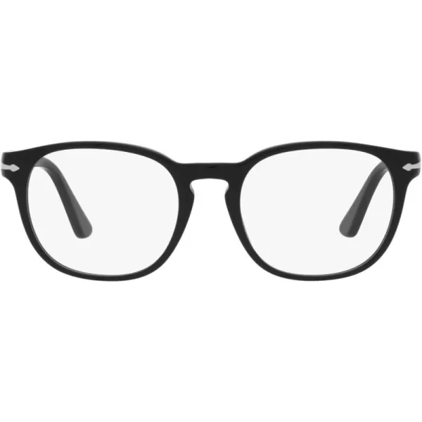 Persol Mens PO3283V Square Prescription Eyewear FramesBlackDemo Lens