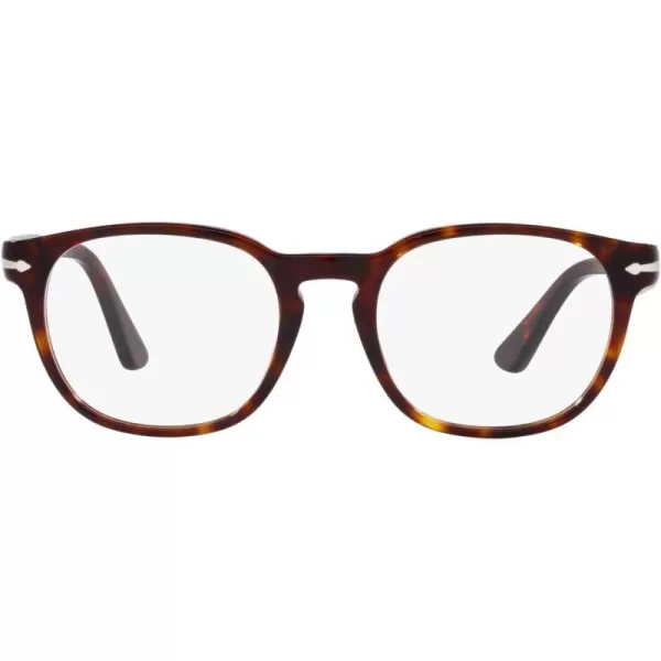 Persol Mens PO3283V Square Prescription Eyewear FramesHavanaDemo Lens