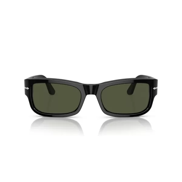 Persol Mens PO3326S Square Sunglasses Black 54 mmPersol Mens PO3326S Square Sunglasses Black 54 mm