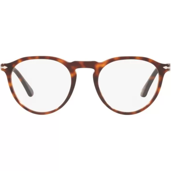 Persol Mens Po3286v Round Prescription Eyewear FramesHavanaDemo Lens