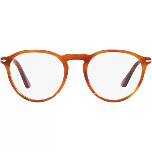 Persol Mens Po3286v Round Prescription Eyewear FramesTerra Di SienaDemo Lens