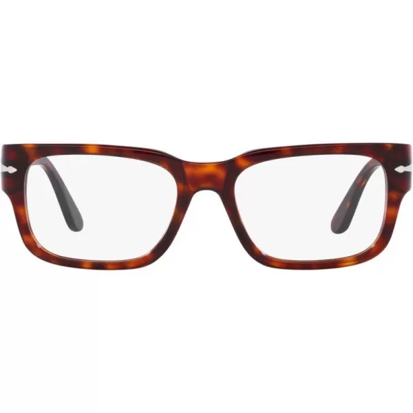 Persol Mens Po3315v Rectangular Prescription Eyewear FramesHavanaDemo Lens