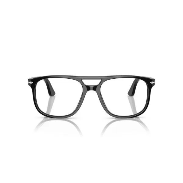 Persol Mens Po3329v Greta Aviator Prescription Eyewear FramesBlackDemo Lens