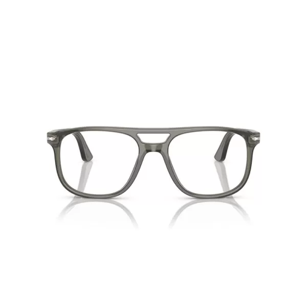 Persol Mens Po3329v Greta Aviator Prescription Eyewear FramesSmokeDemo Lens