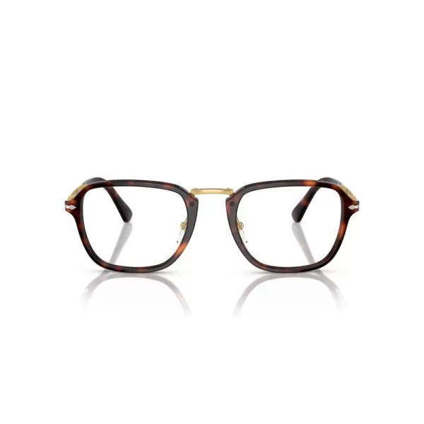 Persol Mens Po3331v Rectangular Prescription Eyewear FramesHavanaDemo Lens