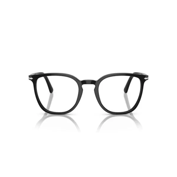 Persol Mens Po3338v Round Prescription Eyewear FramesBlackDemo Lens