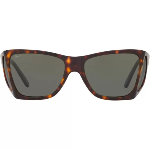 Persol PO0009 Square SunglassesHavanaGreen