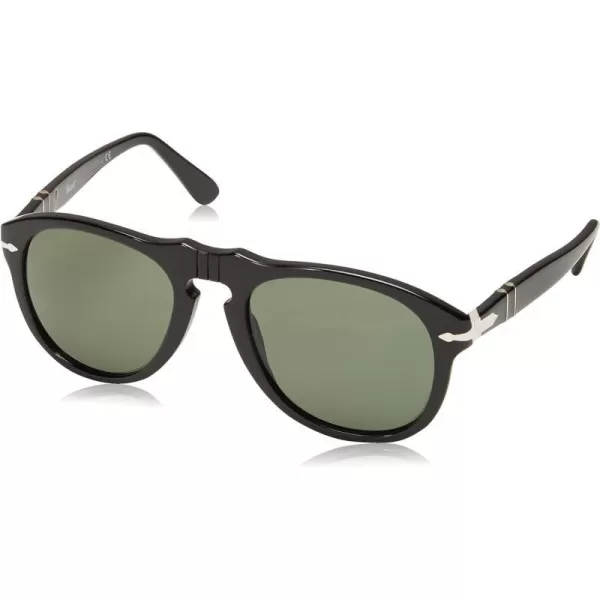 Persol PO0649 Aviator SunglassesBlackGreen Polarized