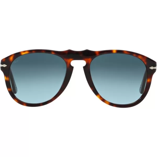 Persol PO0649 Aviator SunglassesHavanaLight Blue Gradient