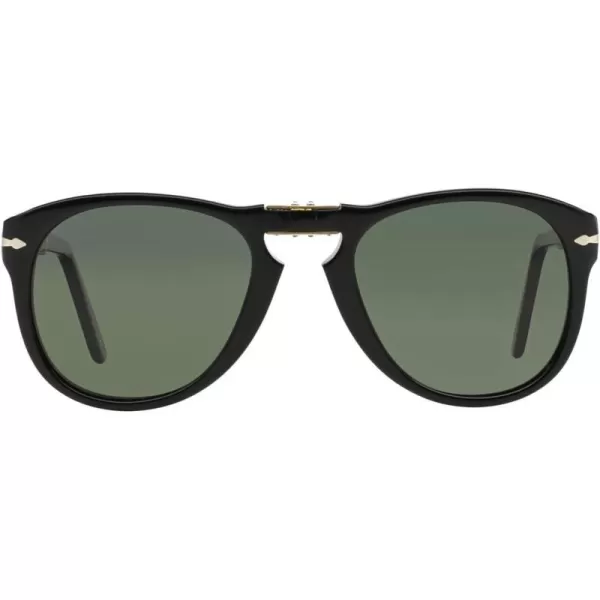 Persol PO0714 Aviator SunglassesBlackGreen Polarized