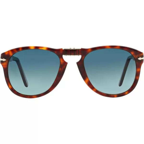 Persol PO0714 Aviator SunglassesHavanaBlue Gradient Polarized