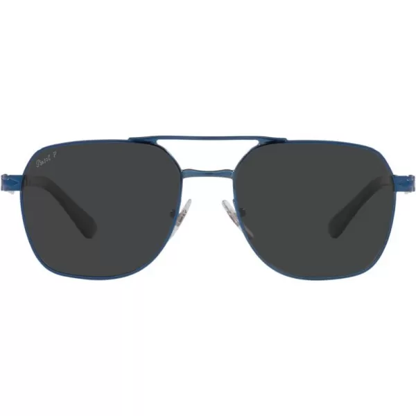 Persol PO1004S Pilot SunglassesBlueDark Grey Polarized