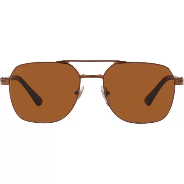 Persol PO1004S Pilot SunglassesShiny BrownLight Brown