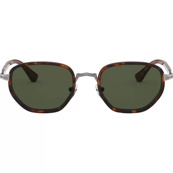 Persol PO2471S Round SunglassesGunmetalHavanaGreen