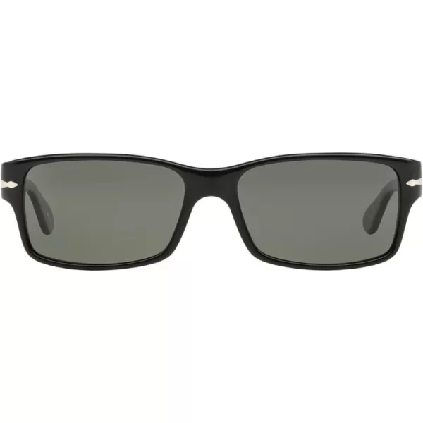 Persol PO2803S Rectangular SunglassesBlackGreen Polarized