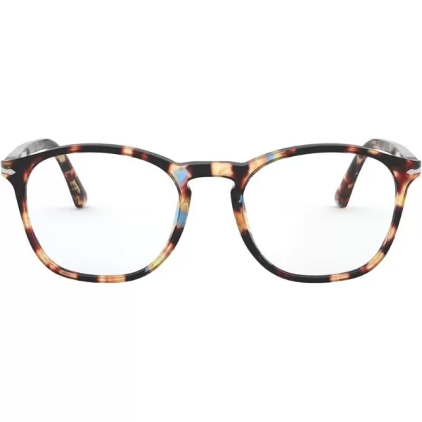 Persol PO3007VM Square Prescription Eyewear FramesAzureBrown TortoiseDemo Lens