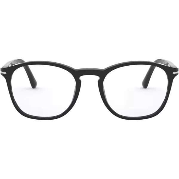 Persol PO3007VM Square Prescription Eyewear FramesBlackDemo Lens