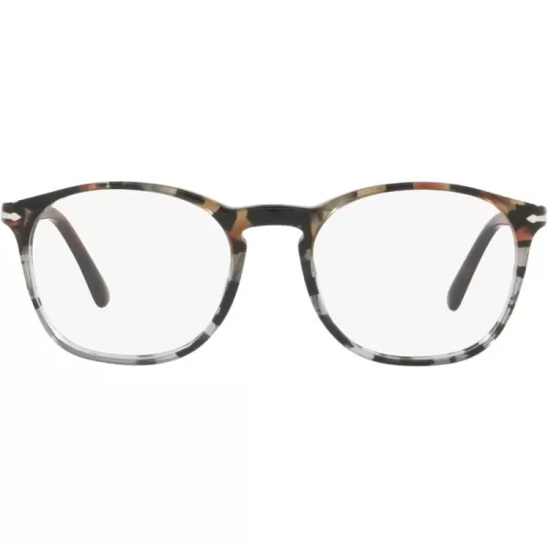 Persol PO3007VM Square Prescription Eyewear FramesTortoise BrownTortoise GreyDemo Lens