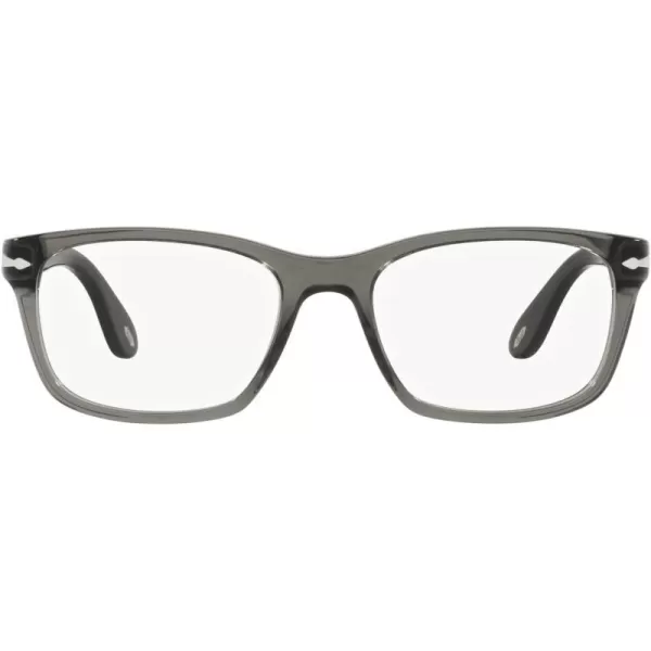 Persol PO3012V Square Prescription Eyewear FramesTaupe Grey TransparentDemo Lens