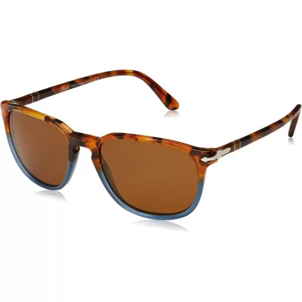 Persol PO3019S Square SunglassesBrown TortoiseOpal BlueBrown