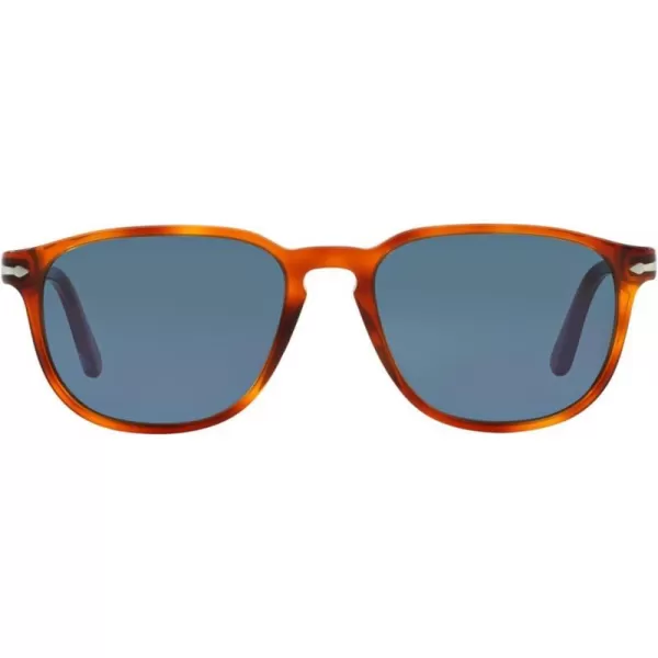 Persol PO3019S Square SunglassesTerra Di SienaLight Blue