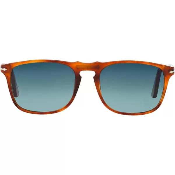 Persol PO3059S Square SunglassesTerra Di SienaBlue Gradient Polarized