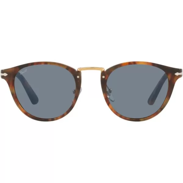 Persol PO3108S Round SunglassesCaffeLight Blue