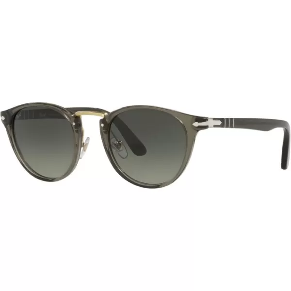 Persol PO3108S Round SunglassesGrey TaupeGrey Gradient