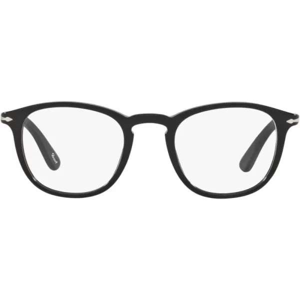 Persol PO3143V Rectangular Prescription Eyewear FramesBlackDemo Lens