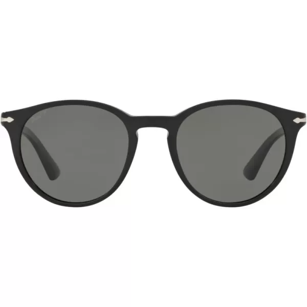 Persol PO3152S Round SunglassesBlackGreen Polarized