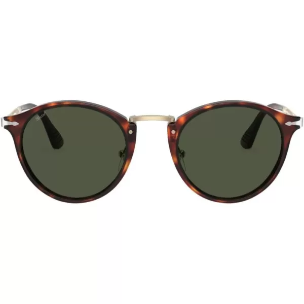 Persol PO3166S Round SunglassesGoldHavanaGreen