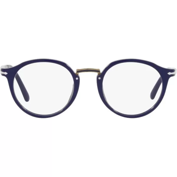 Persol PO3185V Round Prescription Eyewear FramesBlueDemo Lens